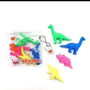 $1 Dinosaur Eraser set. New. $1 with any $10 order or more